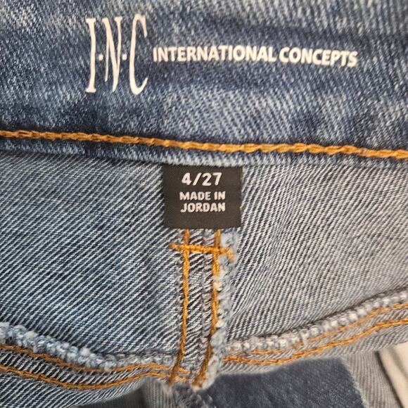 NWOT INC High Rise Tapered Leg Boyfriend Jeans Sz 4 - Picture 7 of 11